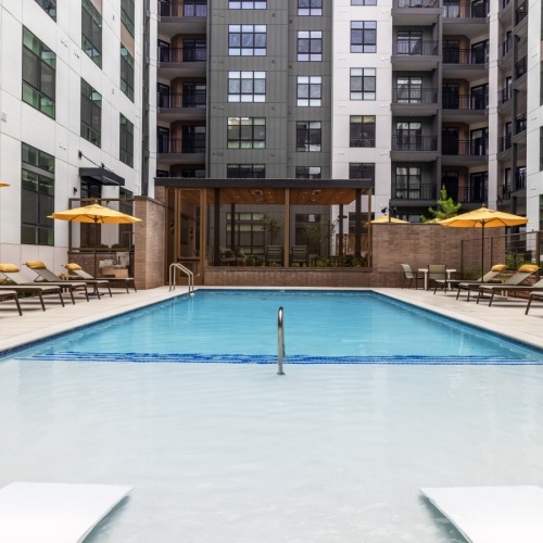Resort-style swimming pool