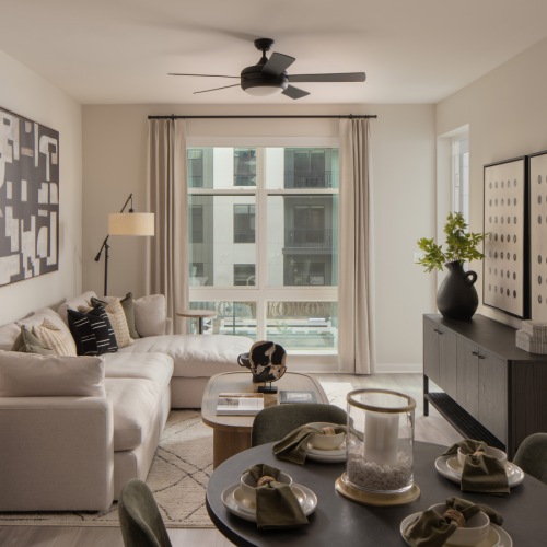 Aventon Moorefield 2 Bedroom Model Living Area